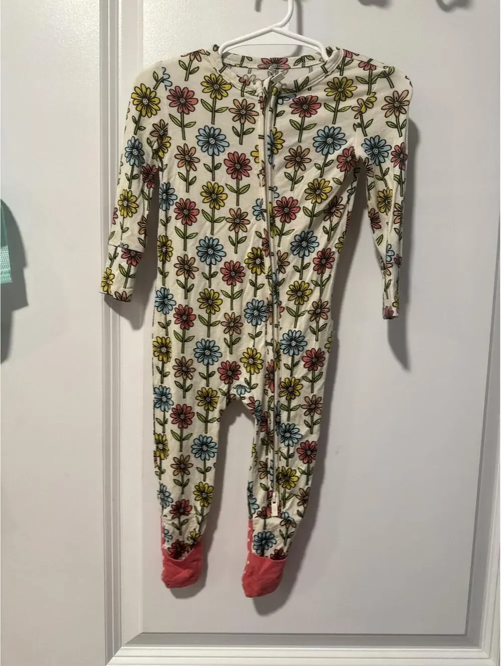 Posh Peanut Baby Floral Footed Pajamas 6-9 Months